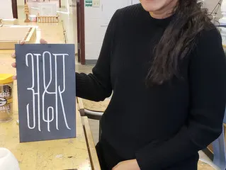 Guest Typographers Learn Stone Cutting!